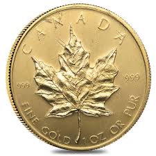 1 oz Scratched or Damaged Canadian Gold Maple Leaf