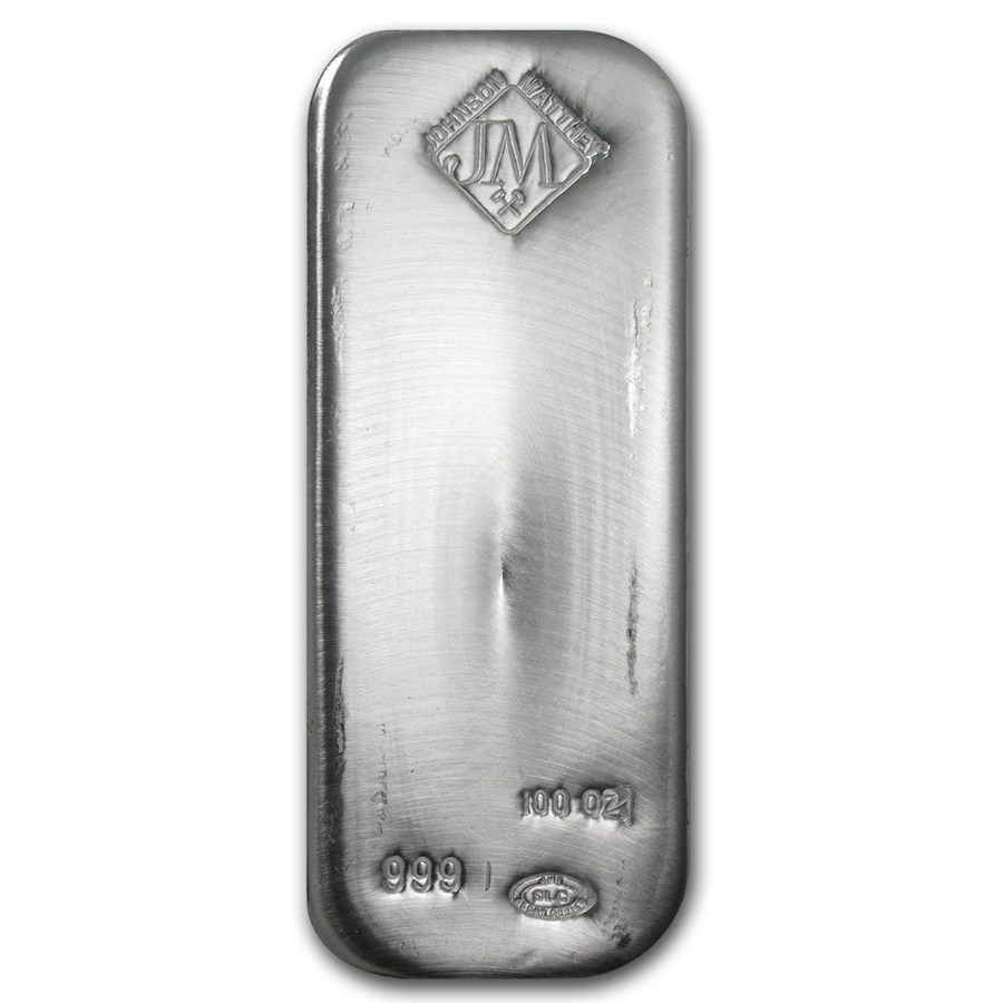 100 oz Silver Bar Various