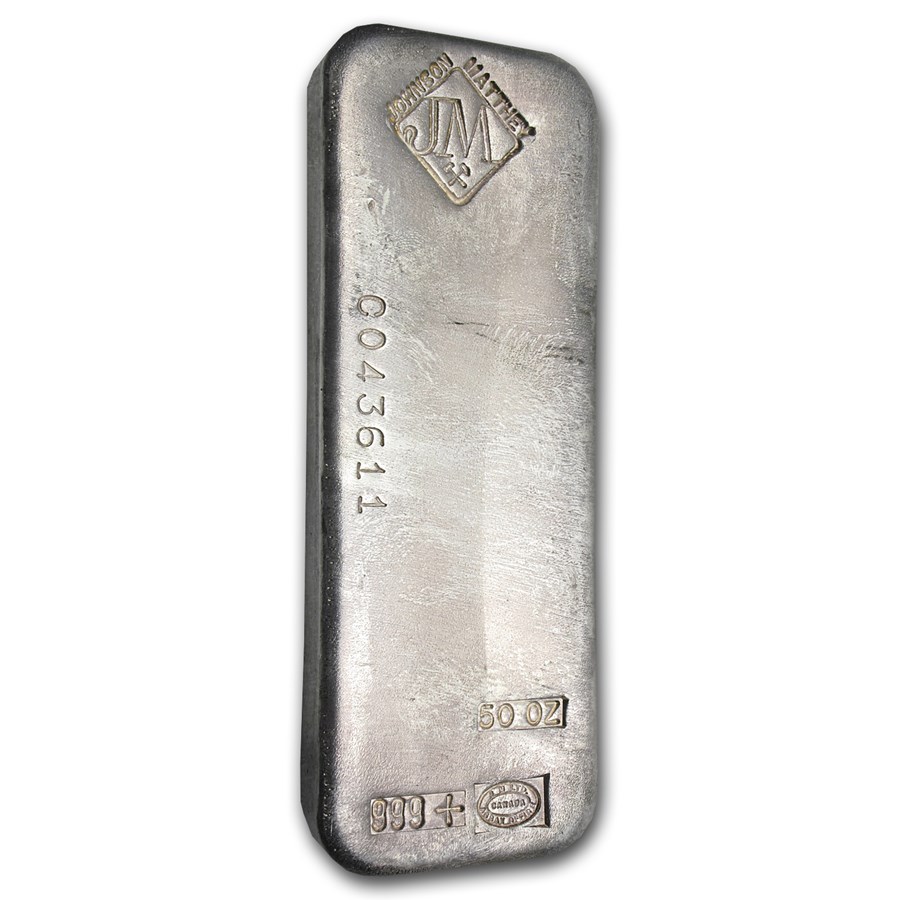 50 oz Silver Bar Various